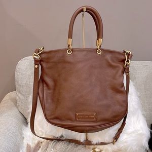 EUC Marc Jacobs Brown Leather Handbag with Crossbody